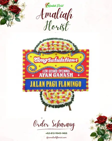 Sewa Papan Bunga Andong